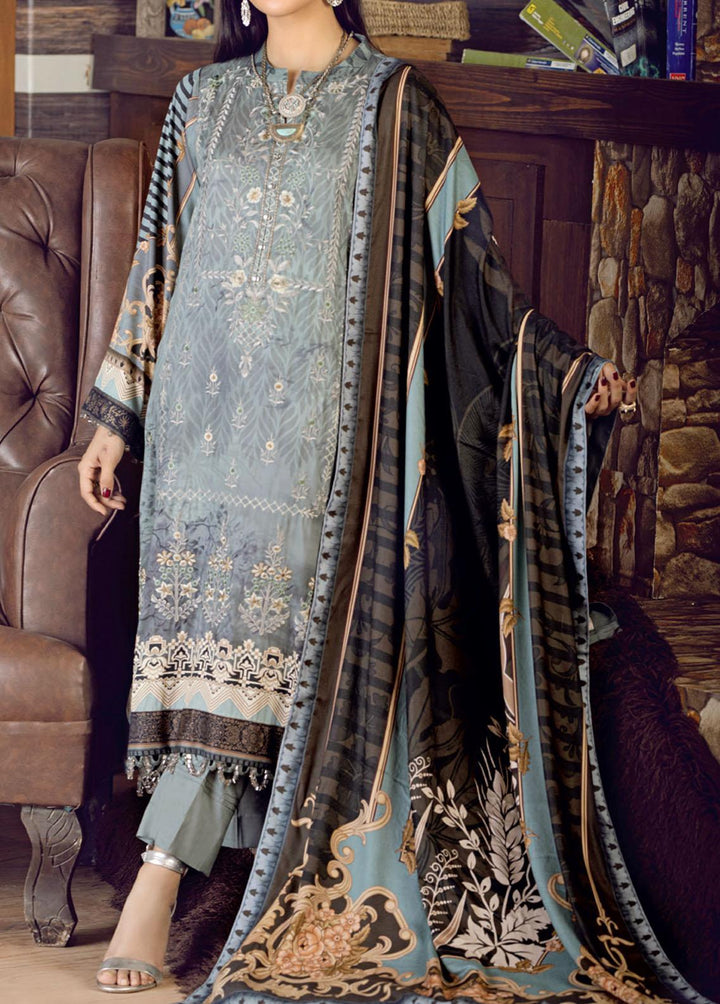 Salitex Embroidered Cottel Suits Unstitched 3 Piece ST21CT WK-00653 - Winter Collection