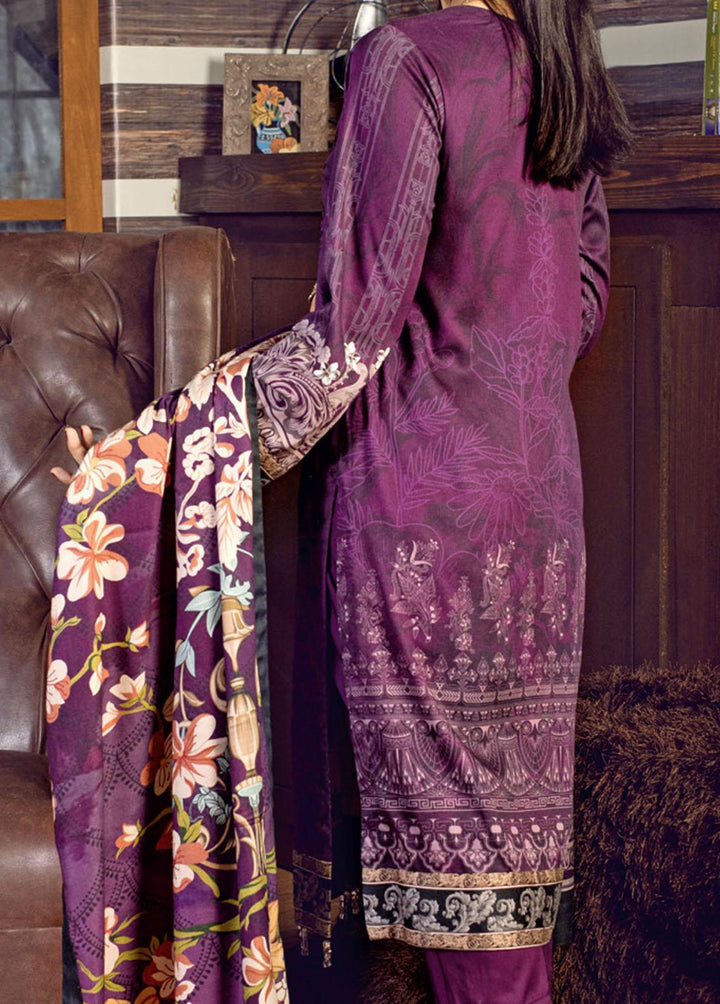 Salitex Embroidered Cottel Suits Unstitched 3 Piece ST21CT WK-00654 - Winter Collection