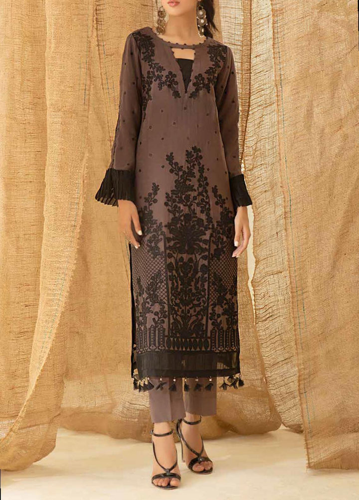 Salitex Embroidered Chiffon  Unstitched Kurties SL21KL WK-00751 - Formals Collection