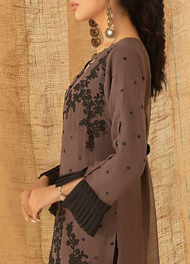Salitex Embroidered Chiffon  Unstitched Kurties SL21KL WK-00751 - Formals Collection