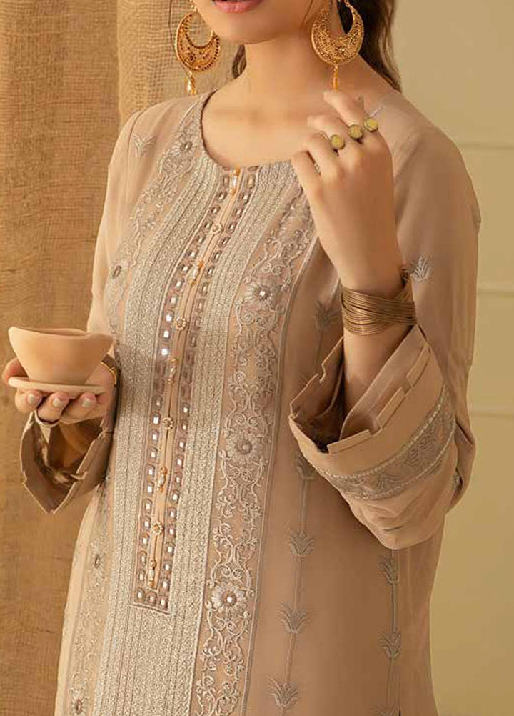 Salitex Embroidered Chiffon  Unstitched Kurties SL21KL WK-00752 - Formals Collection