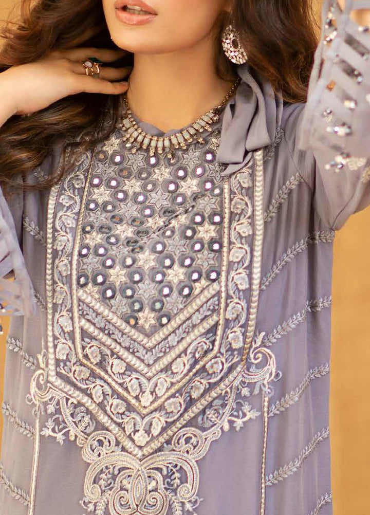 Salitex Embroidered Chiffon  Unstitched Kurties SL21KL WK-00753 - Formals Collection