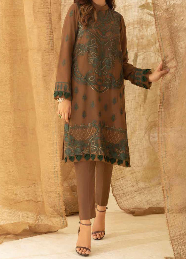 Salitex Embroidered Chiffon  Unstitched Kurties SL21KL WK-00754 - Formals Collection