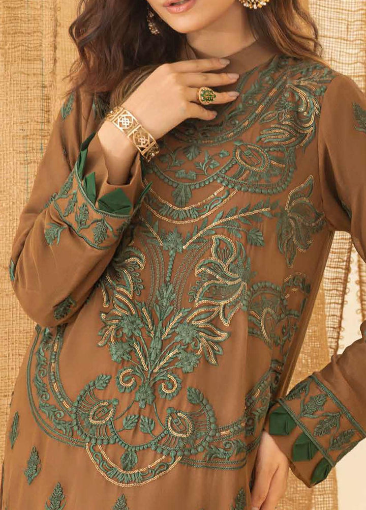 Salitex Embroidered Chiffon  Unstitched Kurties SL21KL WK-00754 - Formals Collection