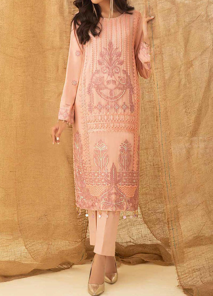 Salitex Embroidered Chiffon  Unstitched Kurties SL21KL WK-00756 - Formals Collection