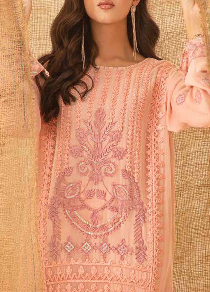 Salitex Embroidered Chiffon  Unstitched Kurties SL21KL WK-00756 - Formals Collection