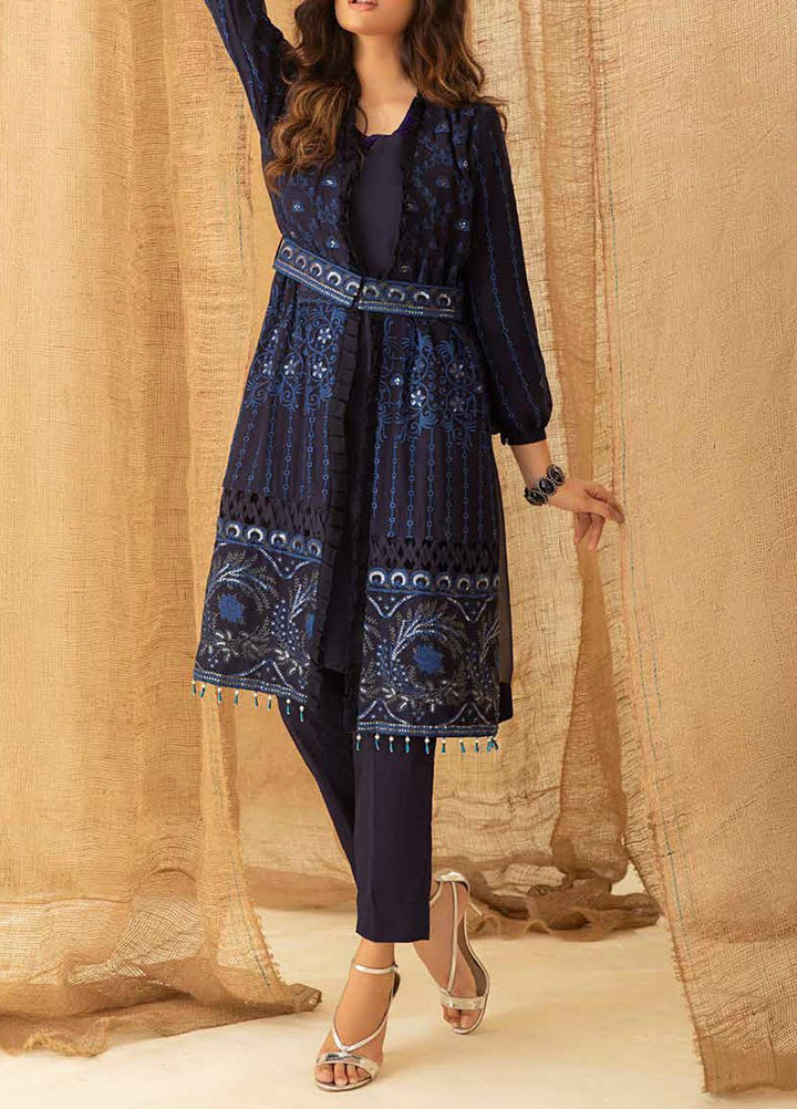 Salitex Embroidered Chiffon  Unstitched Kurties SL21KL WK-00757 - Formals Collection