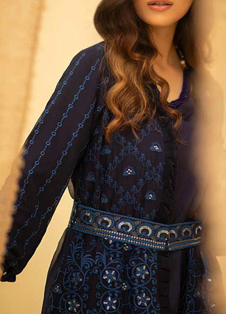 Salitex Embroidered Chiffon  Unstitched Kurties SL21KL WK-00757 - Formals Collection