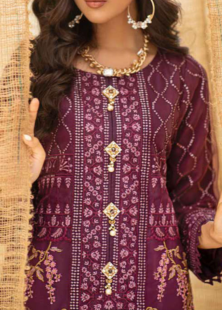 Salitex Embroidered Organza Unstitched Kurties SL21KL WK-00759 - Formals Collection