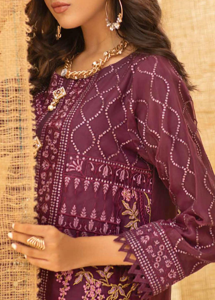 Salitex Embroidered Organza Unstitched Kurties SL21KL WK-00759 - Formals Collection