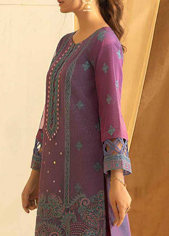 Salitex Embroidered Chiffon  Unstitched Kurties SL21KL WK-00760 - Formals Collection
