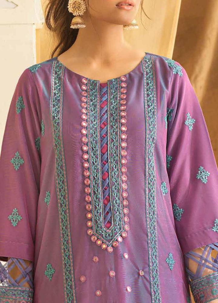 Salitex Embroidered Chiffon  Unstitched Kurties SL21KL WK-00760 - Formals Collection