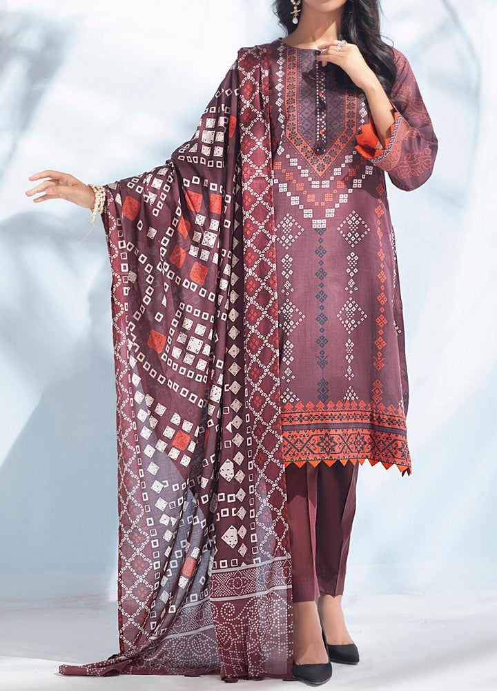 Malabis By Salitex Printed Lawn Suits Unstitched 3 Piece ST21M 00065 - Summer Collection