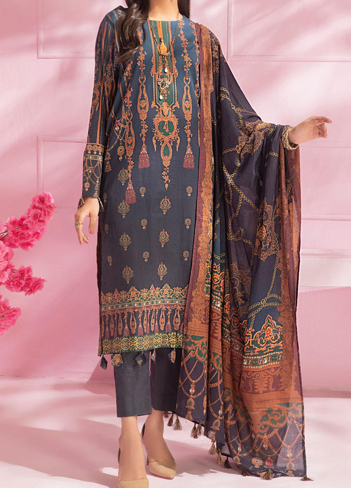 Malabis By Salitex Printed Lawn Suits Unstitched 3 Piece ST21M 00071 - Summer Collection