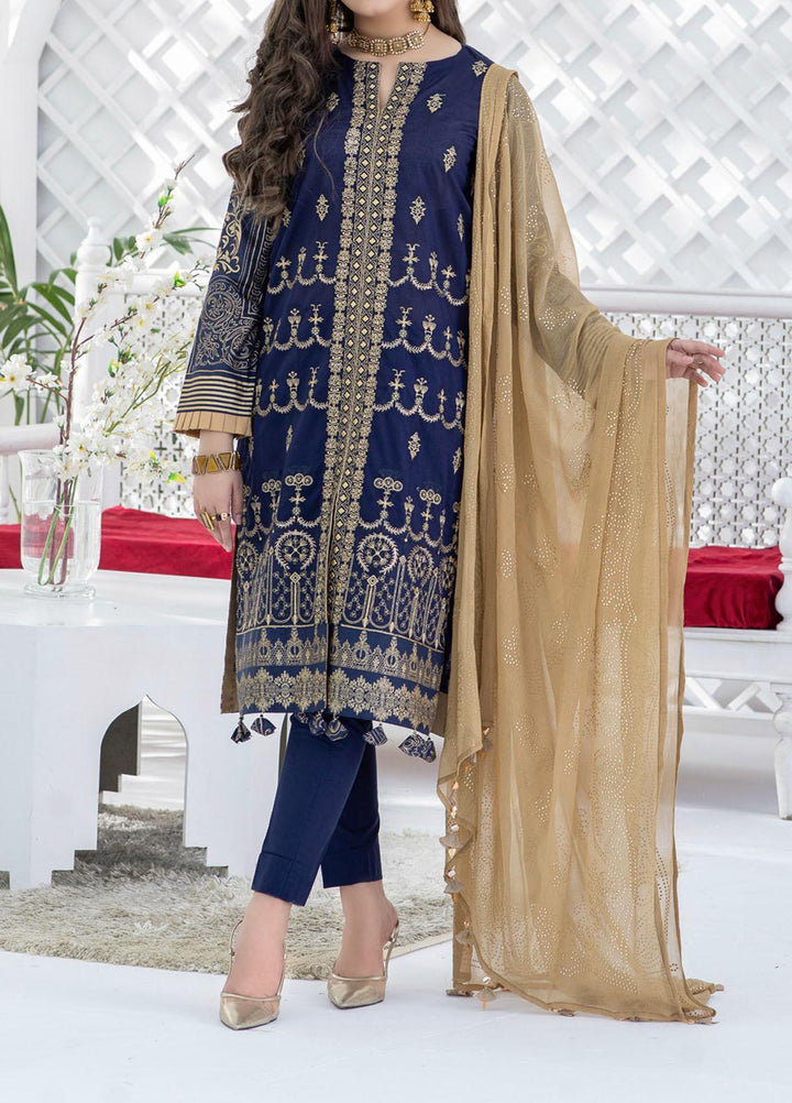 Oznur By Salitex Embroidered Lawn Suits Unstitched 3 Piece ST21O 00705 - Luxury Festive Collection