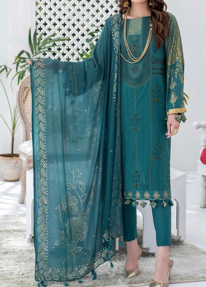 Oznur By Salitex Embroidered Lawn Suits Unstitched 3 Piece ST21O 00708 - Luxury Festive Collection