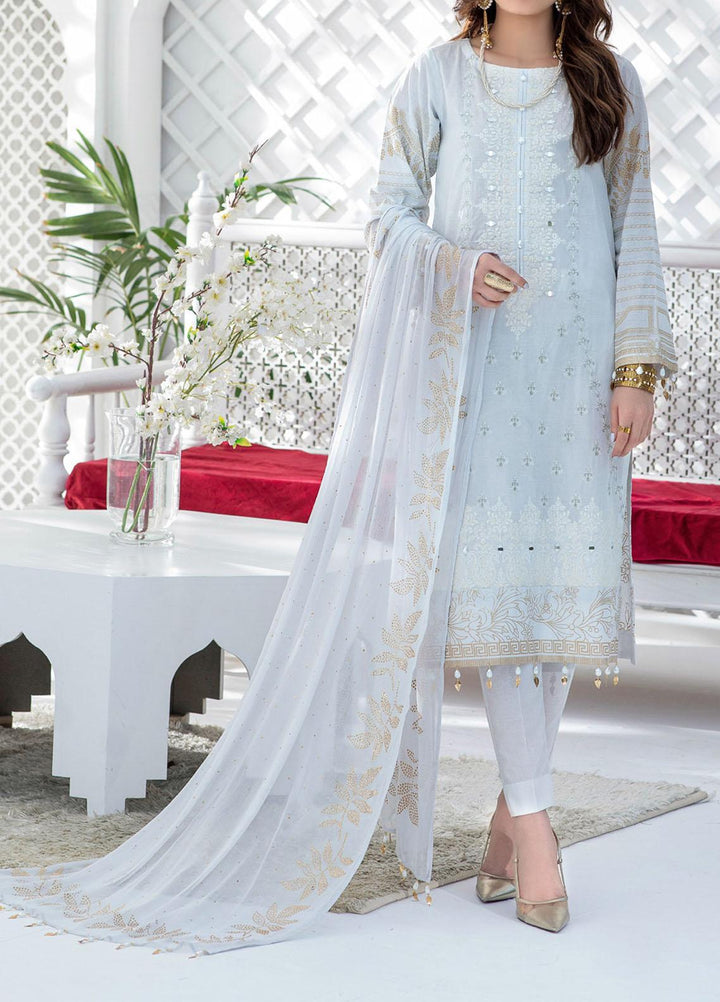Oznur By Salitex Embroidered Lawn Suits Unstitched 3 Piece ST21O 00710 - Luxury Festive Collection
