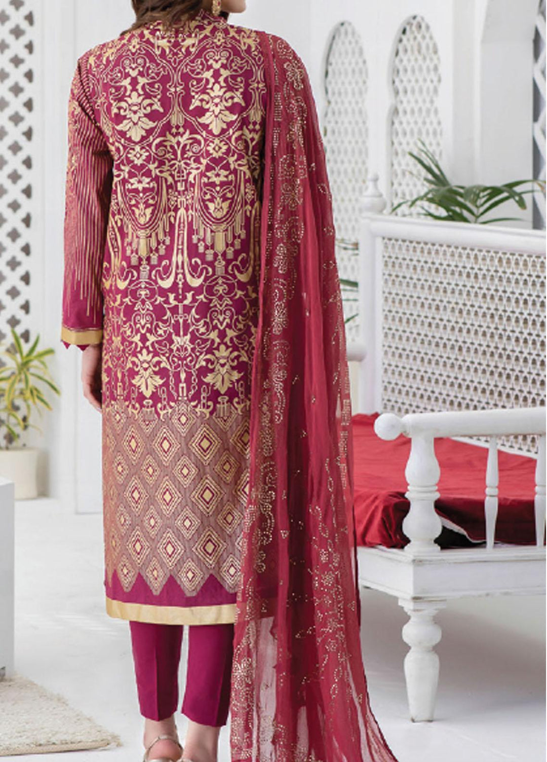Oznur By Salitex Embroidered Lawn Suits Unstitched 3 Piece ST21O 00711 - Luxury Festive Collection