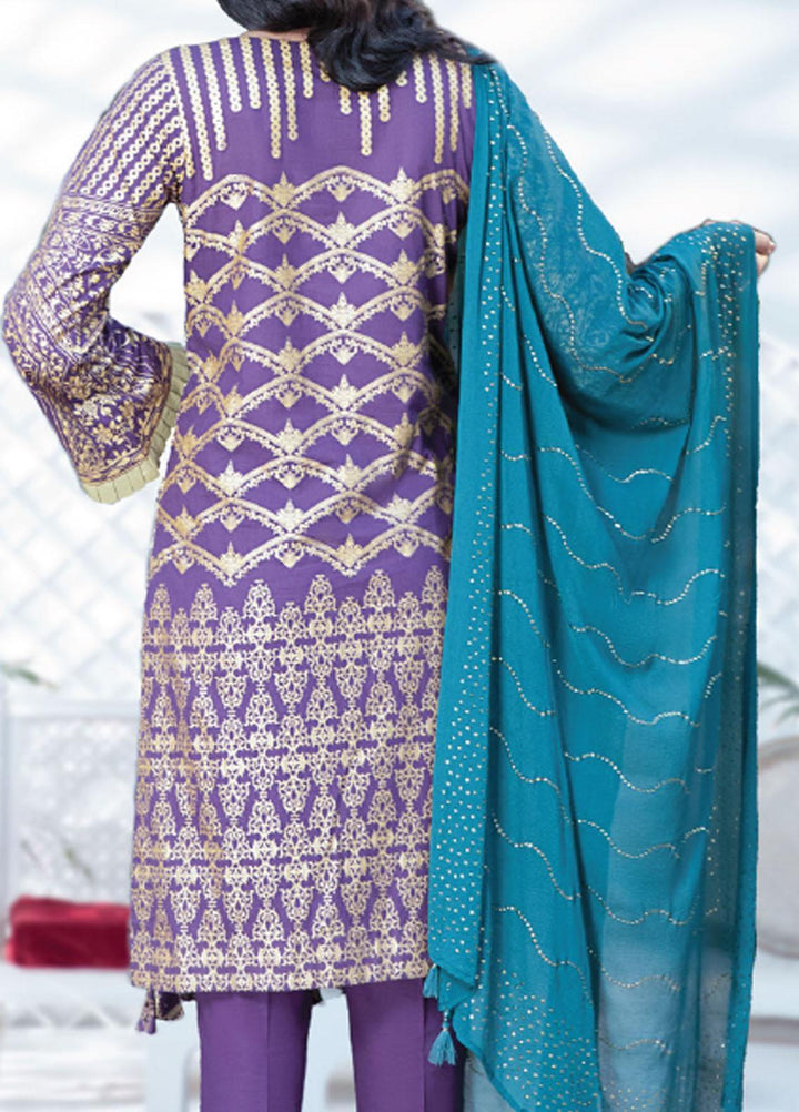 Oznur By Salitex Embroidered Lawn Suits Unstitched 3 Piece ST21O 00714 - Luxury Festive Collection