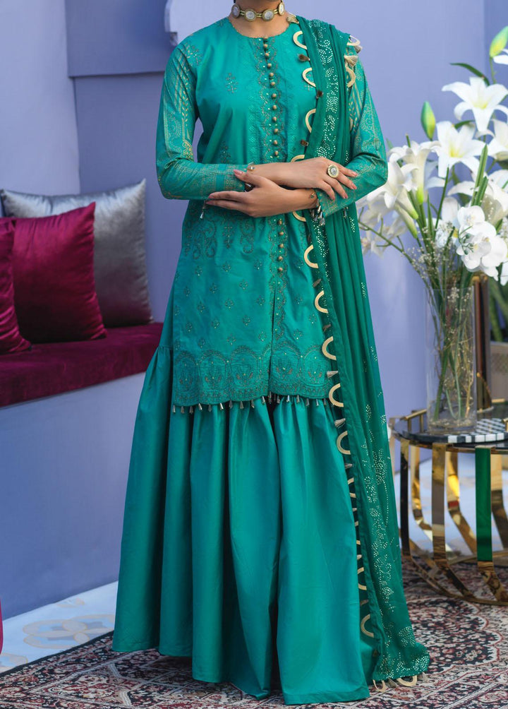 Oznur Mukesh By Salitex Embroidered Lawn Suits Unstitched 3 Piece ST22-OM2 WK-00998AUT - Summer Collection