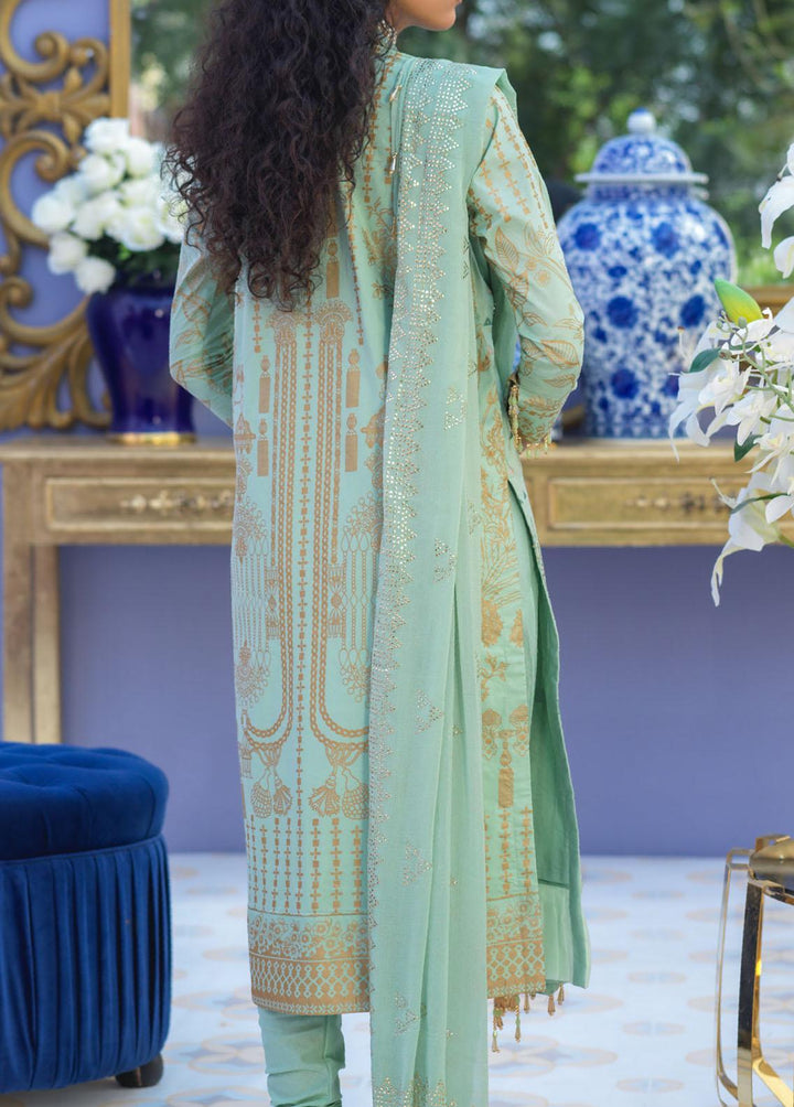 Oznur Mukesh By Salitex Embroidered Lawn Suits Unstitched 3 Piece ST22-OM2 WK-01000AUT - Summer Collection