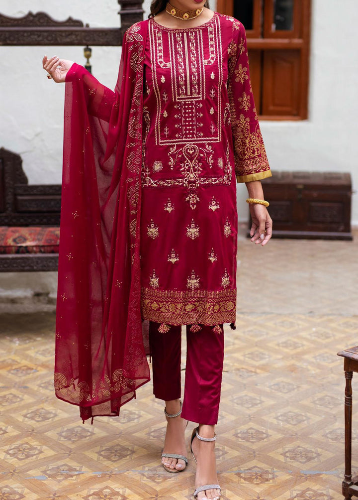 Oznur Mukesh By Salitex Embroidered Lawn Suits Unstitched 3 Piece ST22OM WK-00972UT - Summer Collection