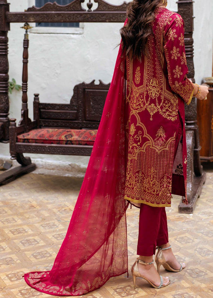 Oznur Mukesh By Salitex Embroidered Lawn Suits Unstitched 3 Piece ST22OM WK-00972UT - Summer Collection