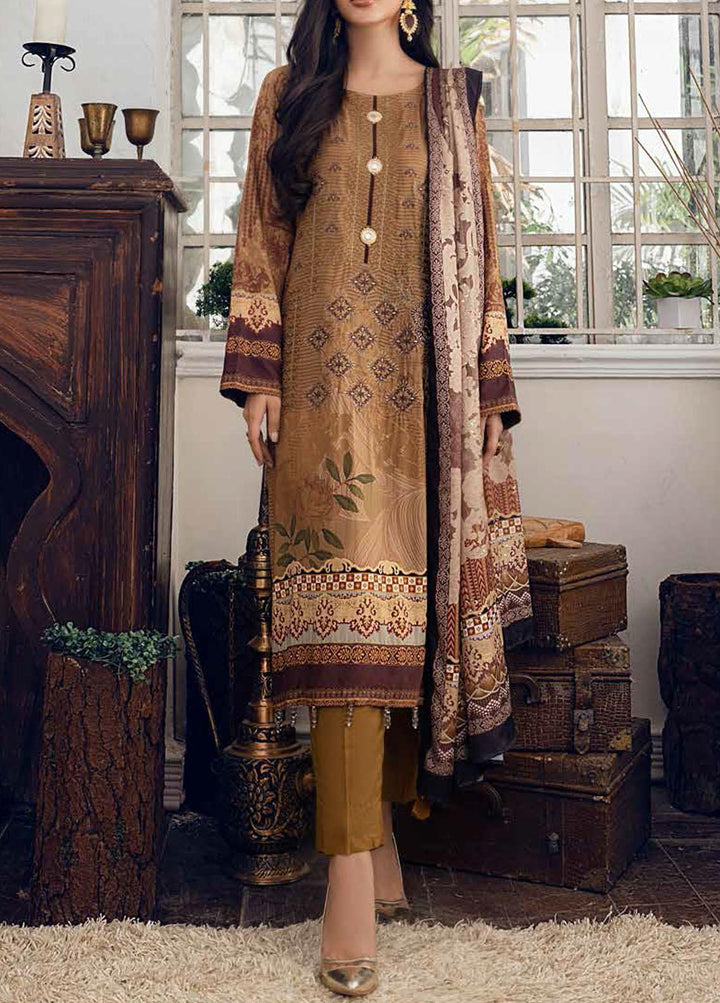 Oznur By Salitex Embroidered Linen Suits Unstitched 3 Piece ST21LN WK-00893 - Winter Collection