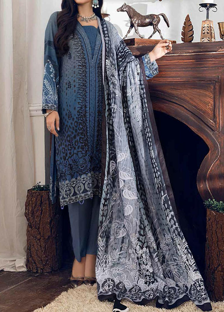 Oznur By Salitex Embroidered Linen Suits Unstitched 3 Piece ST21LN WK-00894 - Winter Collection