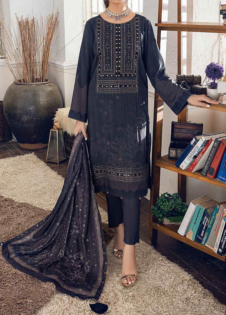 Oznur By Salitex Embroidered Linen Suits Unstitched 3 Piece ST21LN WK-00898 - Winter Collection