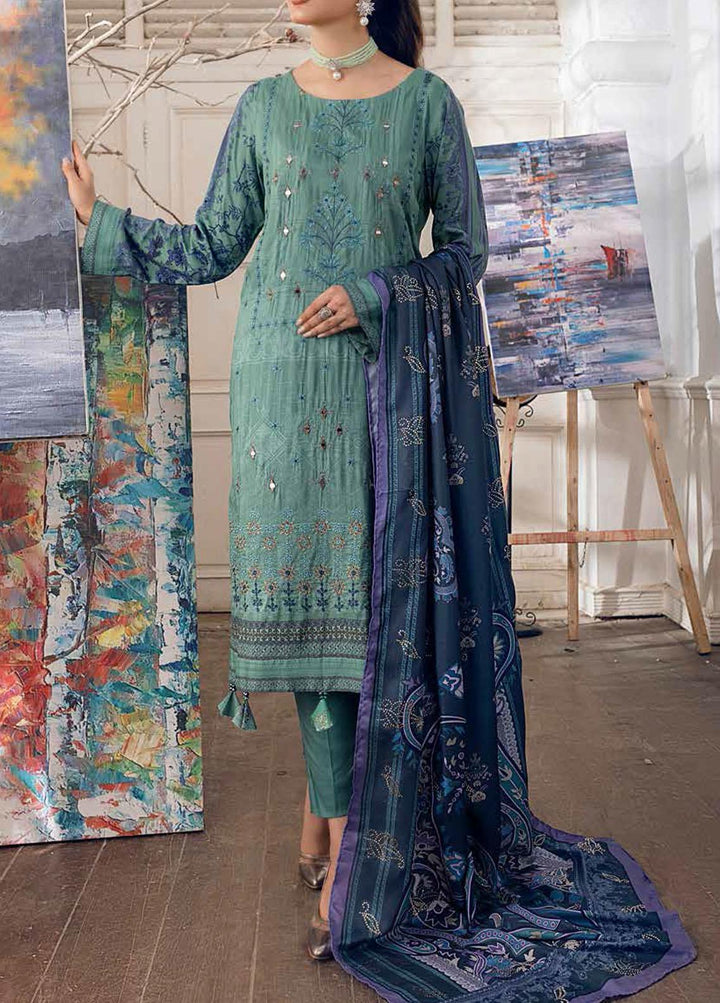 Oznur By Salitex Embroidered Linen Suits Unstitched 3 Piece ST21LN WK-00899 - Winter Collection