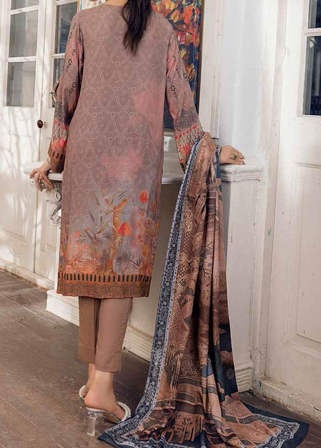 Oznur By Salitex Embroidered Linen Suits Unstitched 3 Piece ST21LN WK-00902 - Winter Collection