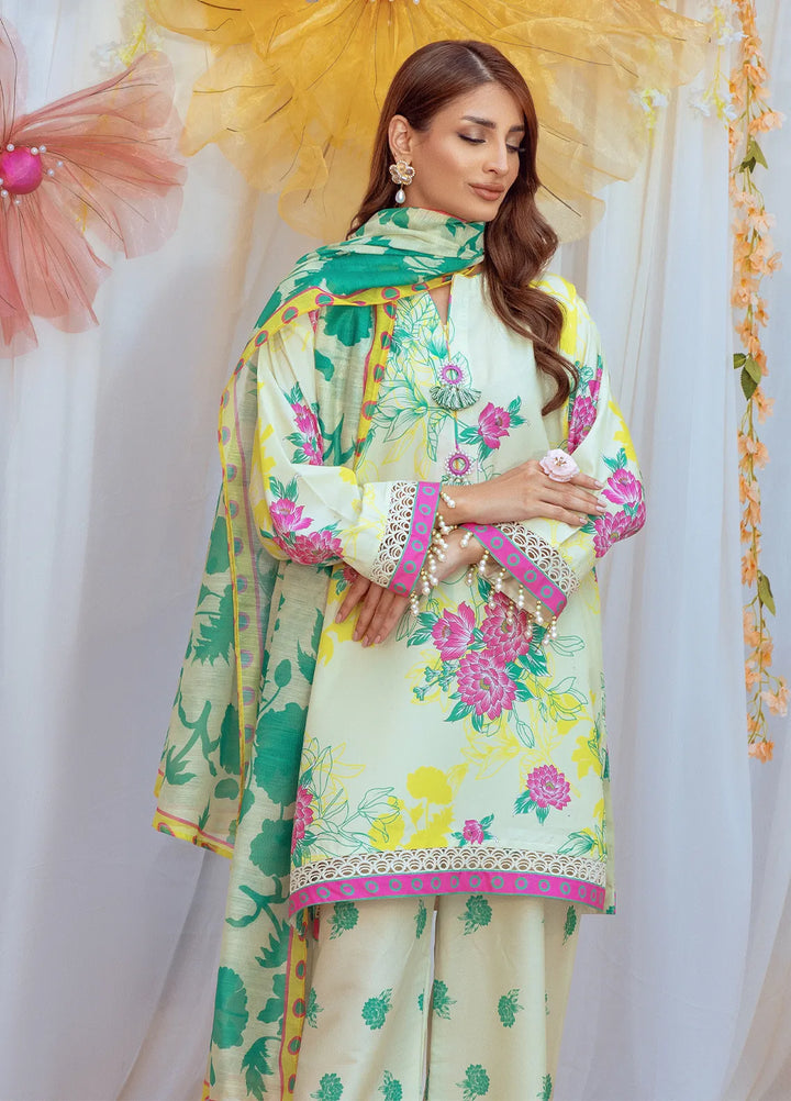 Salitex Printed Lawn Suits Unstitched 3 Piece SUNS24ASI005UT - Summer Collection