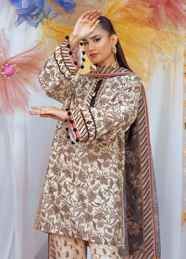 Salitex Printed Lawn Suits Unstitched 3 Piece SUNS24ASI007UT - Summer Collection