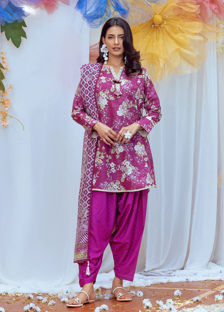 Salitex Printed Lawn Suits Unstitched 3 Piece SUNS24ASI009UT - Summer Collection