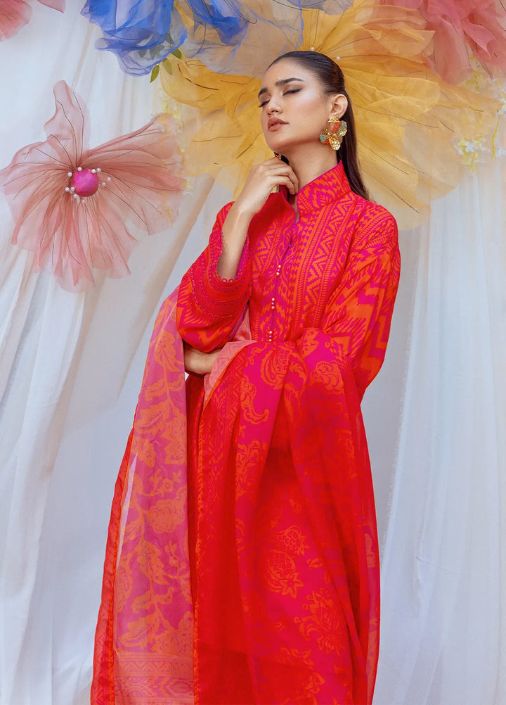 Salitex Printed Lawn Suits Unstitched 3 Piece SUNS24ASI010UT - Summer Collection