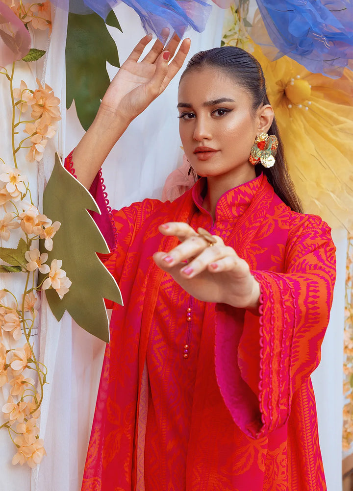 Salitex Printed Lawn Suits Unstitched 3 Piece SUNS24ASI010UT - Summer Collection