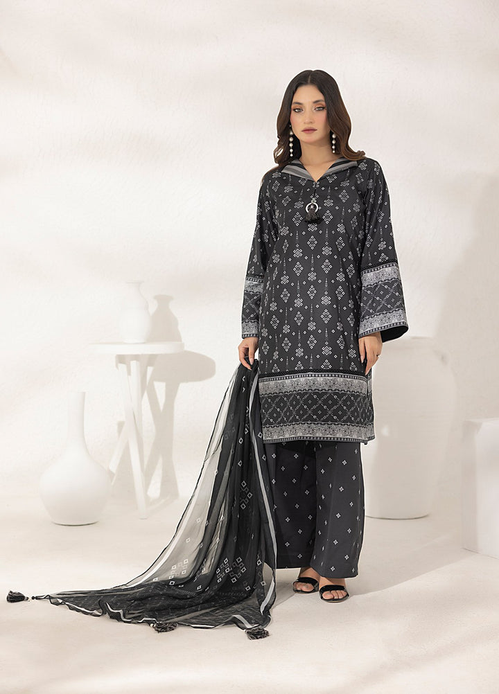 Salitex Printed Lawn Silk Suits Unstitched 3 Piece SUNS7ASI282UT - Summer Collection