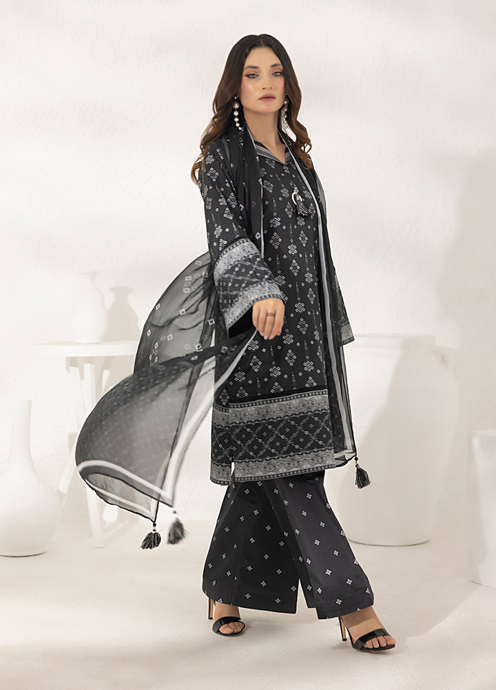 Salitex Printed Lawn Silk Suits Unstitched 3 Piece SUNS7ASI282UT - Summer Collection