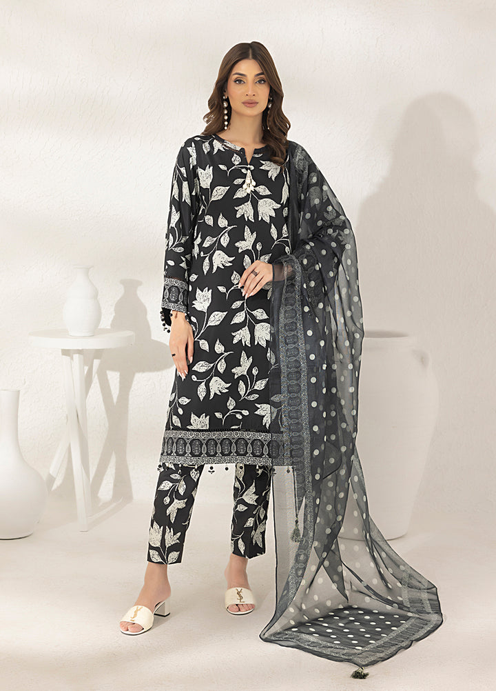 Salitex Printed Lawn Silk Suits Unstitched 3 Piece SUNS7ASI295UT - Summer Collection