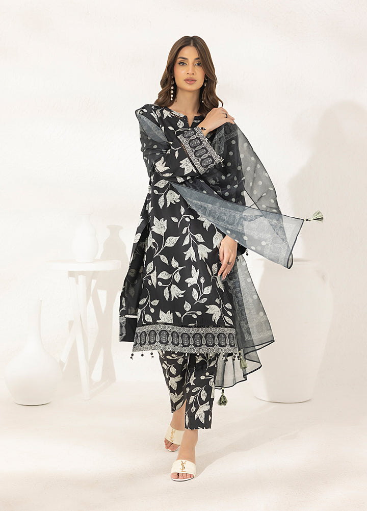 Salitex Printed Lawn Silk Suits Unstitched 3 Piece SUNS7ASI295UT - Summer Collection