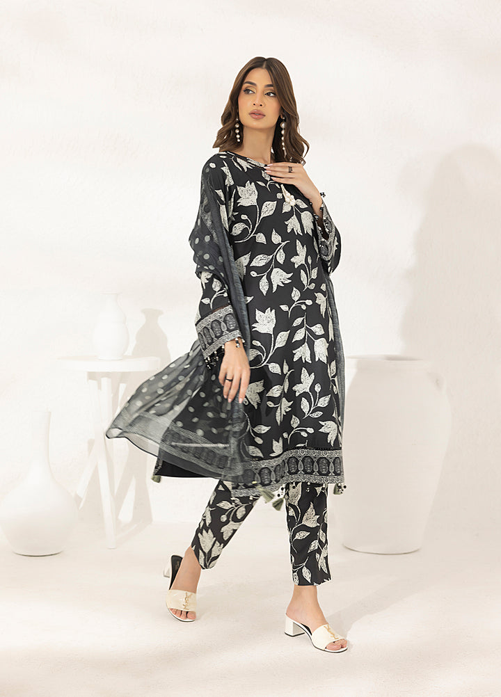 Salitex Printed Lawn Silk Suits Unstitched 3 Piece SUNS7ASI295UT - Summer Collection