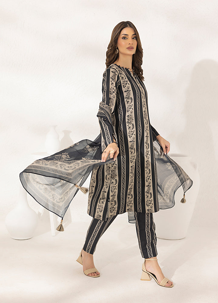 Salitex Printed Lawn Silk Suits Unstitched 3 Piece SUNS7ASI298UT - Summer Collection