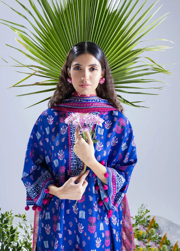 Salitex Printed Silk Lawn Suits Unstitched 3 Piece WUS3BS24SI3UT - Festive Collection