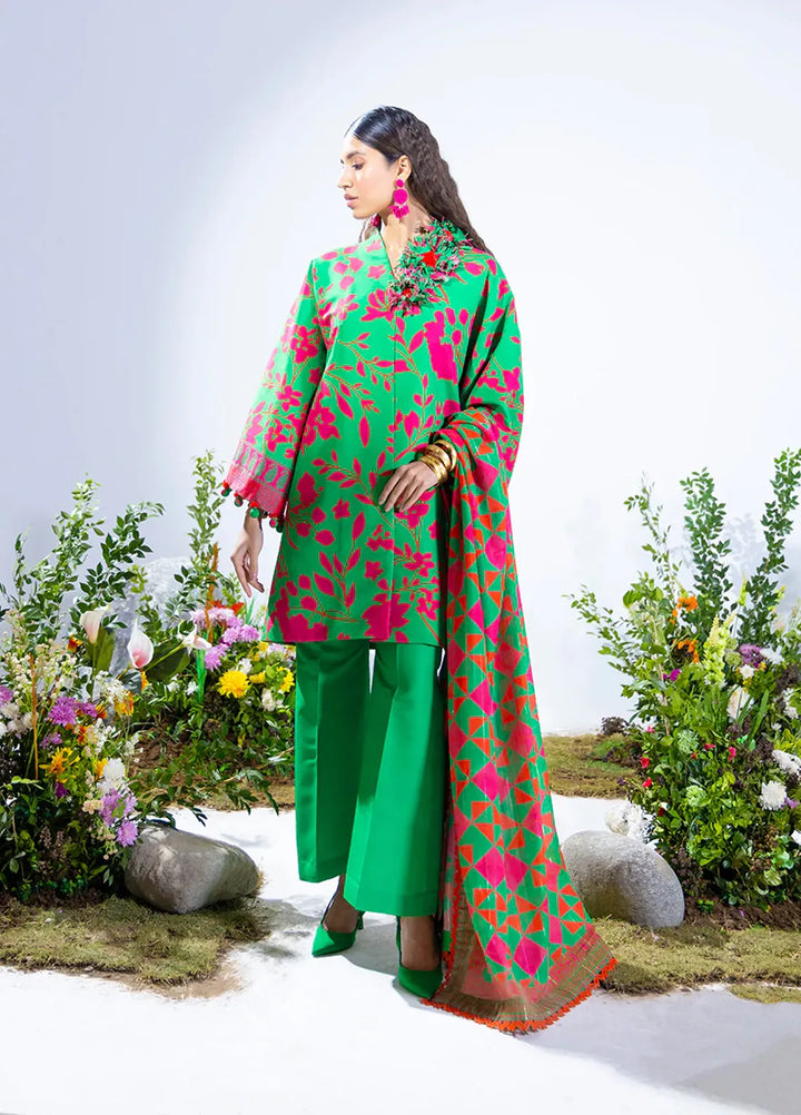 Salitex Printed Silk Lawn Suits Unstitched 3 Piece WUS3BS24SI4UT - Festive Collection