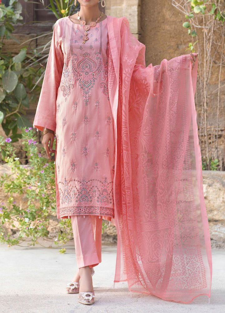 Salitex Embroidered Jacquard Suits Unstitched 3 Piece ST21SJ 00743 - Summer Collection