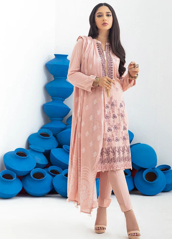 Salitex Embroidered Jacquard Suits Unstitched 3 Piece SL21SS WK-00762 - Winter Collection