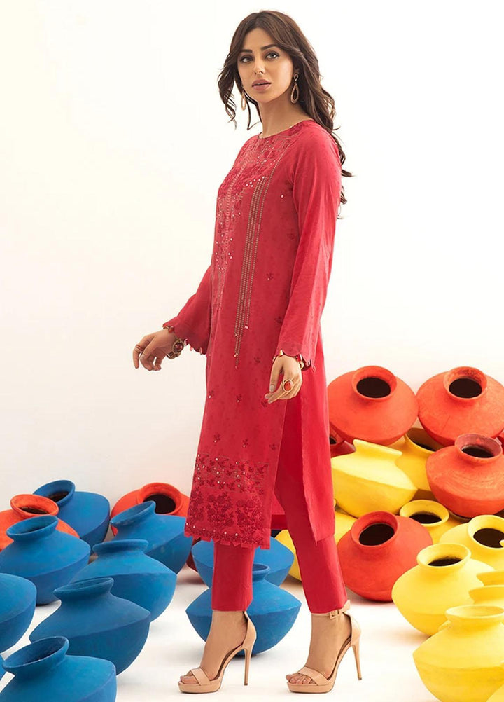 Salitex Embroidered Jacquard Suits Unstitched 3 Piece SL21SS WK-00763 - Winter Collection