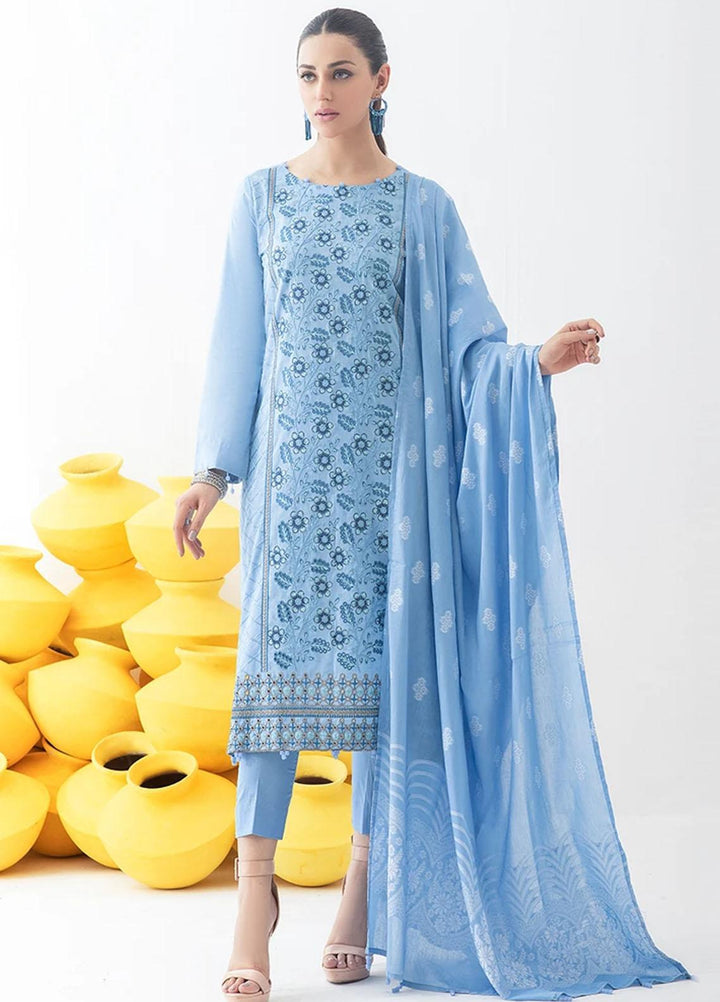 Salitex Embroidered Jacquard Suits Unstitched 3 Piece SL21SS WK-00765 - Winter Collection