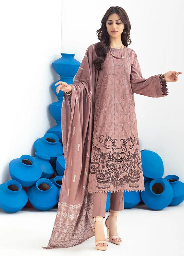 Salitex Embroidered Jacquard Suits Unstitched 3 Piece SL21SS WK-00766 - Winter Collection